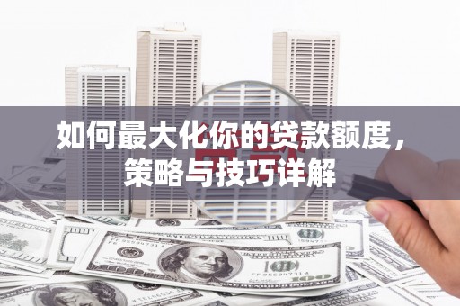新园如何最大化你的贷款额度，策略与技巧详解