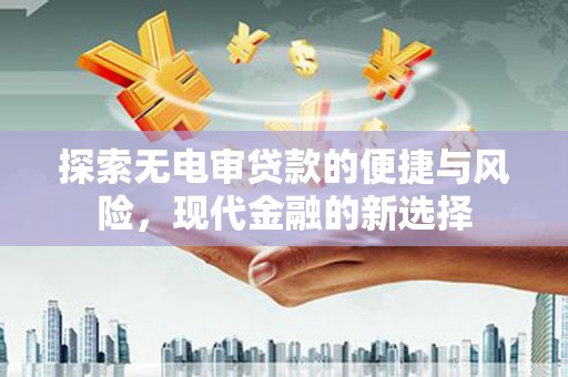 新园探索无电审贷款的便捷与风险，现代金融的新选择