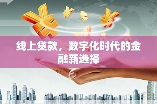 新园线上贷款，数字化时代的金融新选择