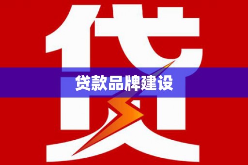 新园贷款品牌建设