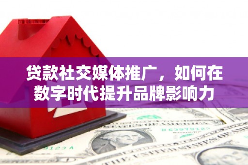 新园贷款社交媒体推广，如何在数字时代提升品牌影响力