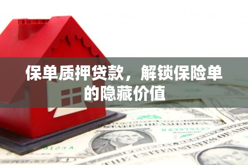 新园保单质押贷款，解锁保险单的隐藏价值