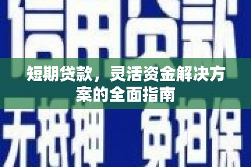 新园短期贷款，灵活资金解决方案的全面指南
