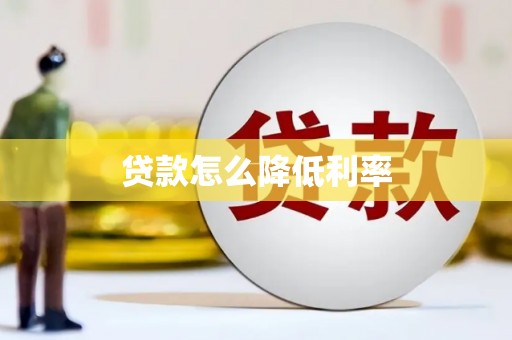 新园贷款怎么降低利率
