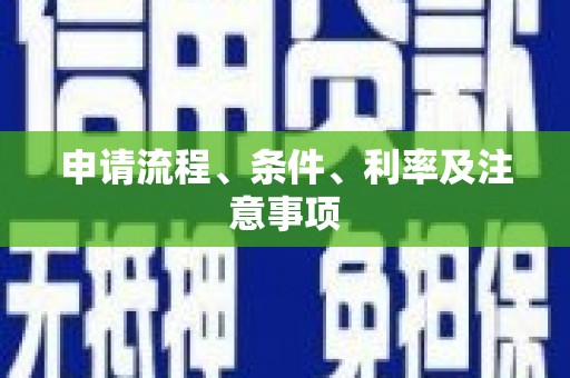 新园申请流程、条件、利率及注意事项