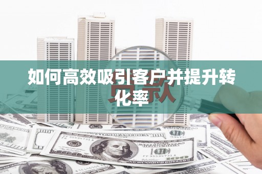 新园如何高效吸引客户并提升转化率