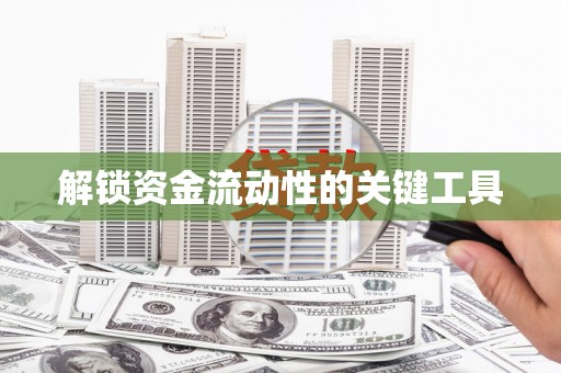 新园解锁资金流动性的关键工具