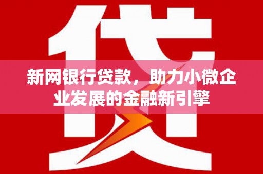 新园新网银行贷款，助力小微企业发展的金融新引擎