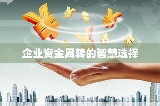 新园企业资金周转的智慧选择