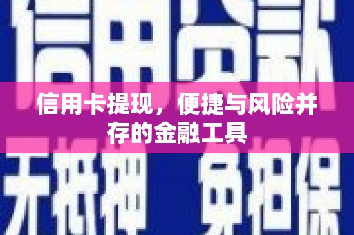 新园信用卡提现，便捷与风险并存的金融工具