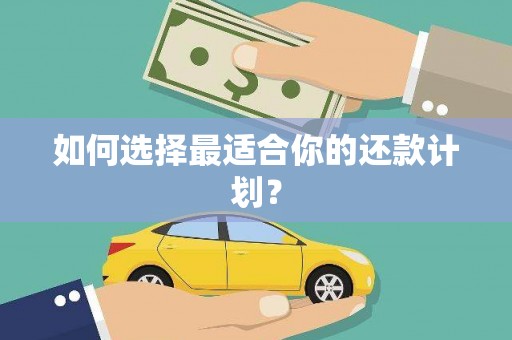 新园如何选择最适合你的还款计划？