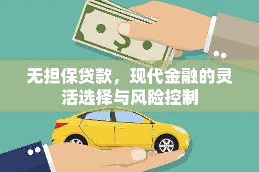 新园无担保贷款，现代金融的灵活选择与风险控制