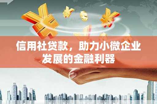 新园信用社贷款，助力小微企业发展的金融利器