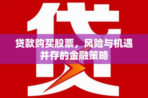 新园贷款购买股票，风险与机遇并存的金融策略