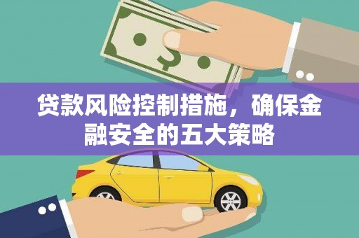 新园贷款风险控制措施，确保金融安全的五大策略