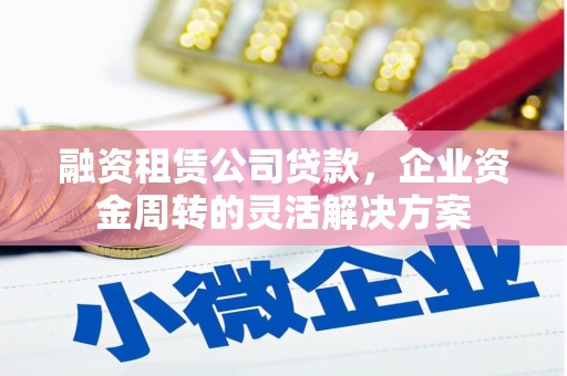 新园融资租赁公司贷款，企业资金周转的灵活解决方案