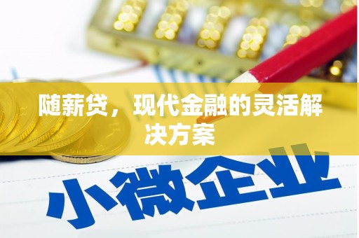 新园随薪贷，现代金融的灵活解决方案