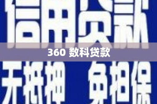 新园360 数科贷款