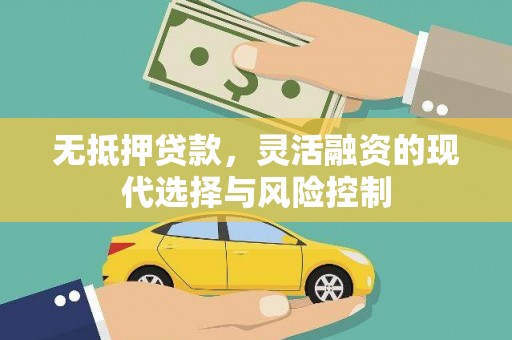 新园无抵押贷款，灵活融资的现代选择与风险控制