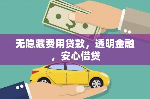 新园无隐藏费用贷款，透明金融，安心借贷