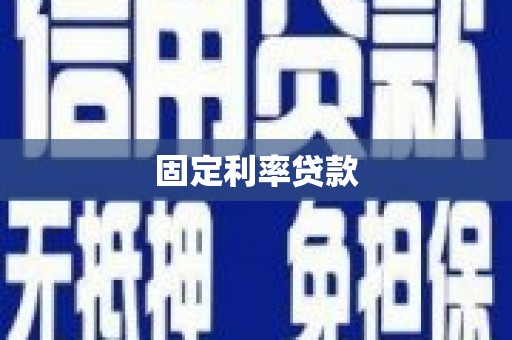 新园固定利率贷款