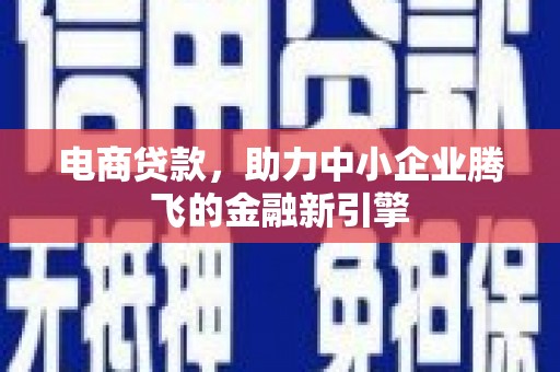新园电商贷款，助力中小企业腾飞的金融新引擎