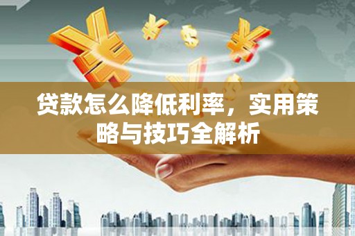 新园贷款怎么降低利率，实用策略与技巧全解析