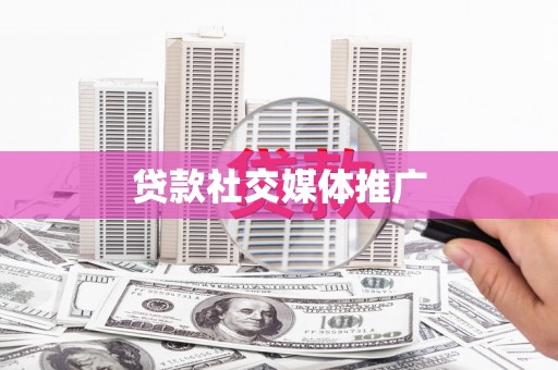 新园贷款社交媒体推广