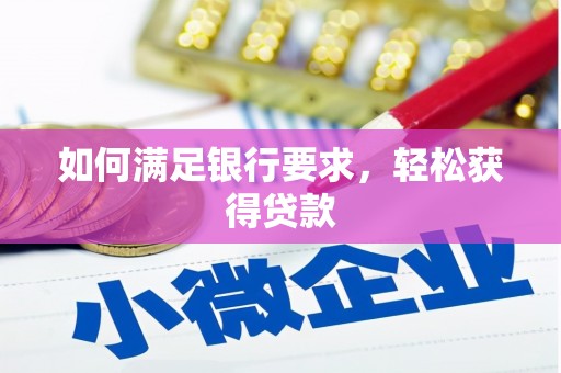 新园如何满足银行要求，轻松获得贷款