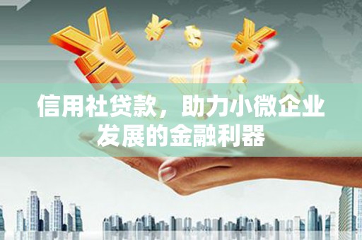 新园信用社贷款，助力小微企业发展的金融利器