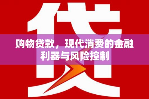 新园购物贷款，现代消费的金融利器与风险控制