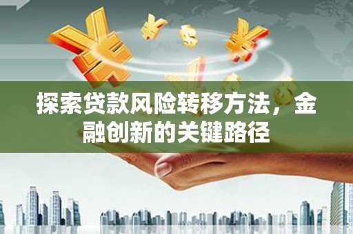 新园探索贷款风险转移方法，金融创新的关键路径