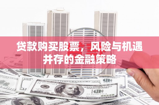 新园贷款购买股票，风险与机遇并存的金融策略