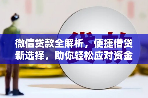 新园微信贷款全解析，便捷借贷新选择，助你轻松应对资金需求